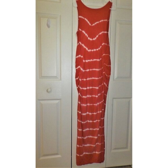 Isabel Maternity by Ingrid & Isabel L Striped Tank Dress Long  Ruched Sides - Picture 3 of 6